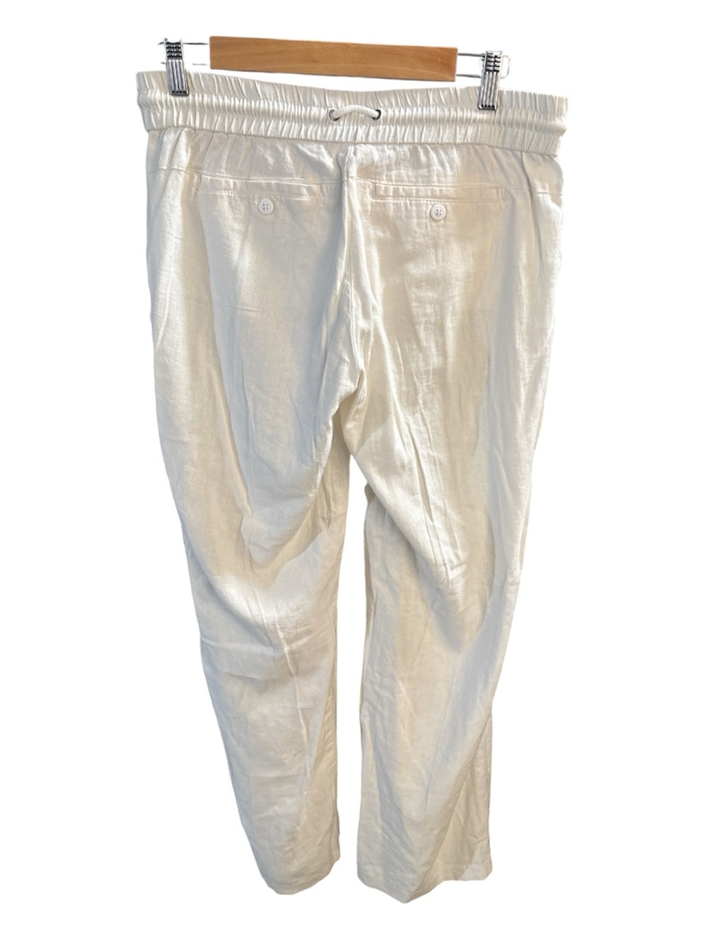 Jolt Cream Elastic-Waist Relaxed Trousers